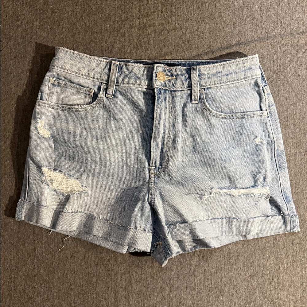 Hollister Light Blue Jean Shorts